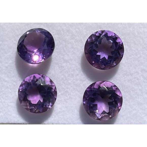 25.6 ct Parcel - Brazilian Amethyst - 12mm Round - Picture 1 of 3
